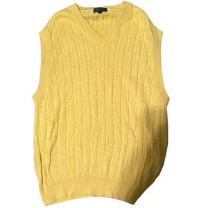 Andean yellow vest 100% Pima Cotton size L